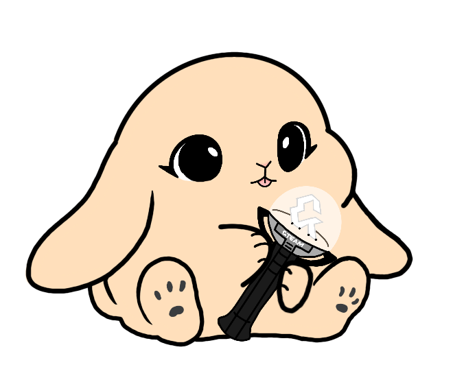 Lightstick Bunny Keychain