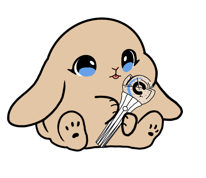 Lightstick Bunny Keychain