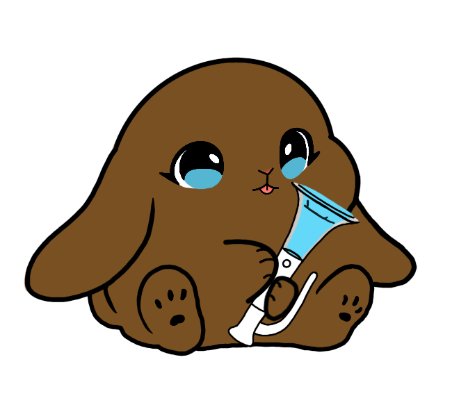 Lightstick Bunny Keychain