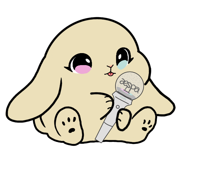 Lightstick Bunny Keychain