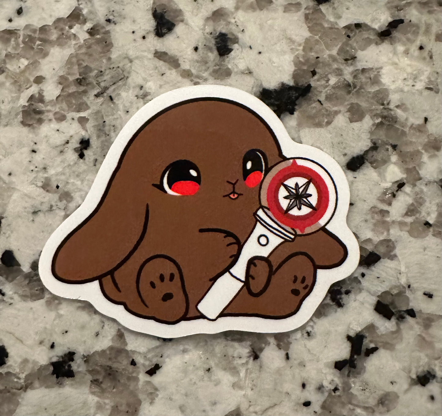 Lightstick Bunny Sticker