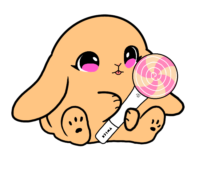 Lightstick Bunny Keychain