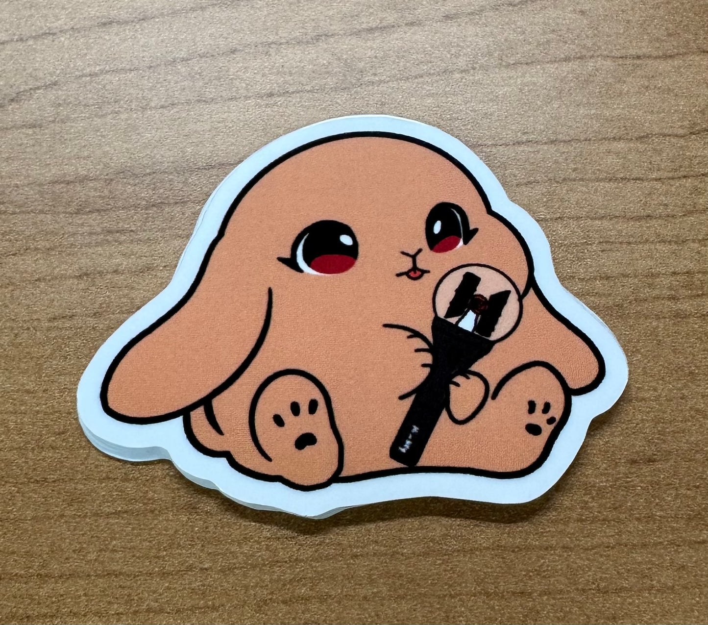 New lightstick bunny sticker