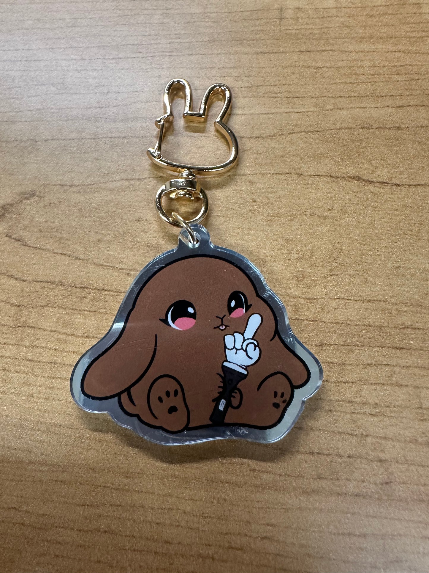 Lightstick Bunny Keychain