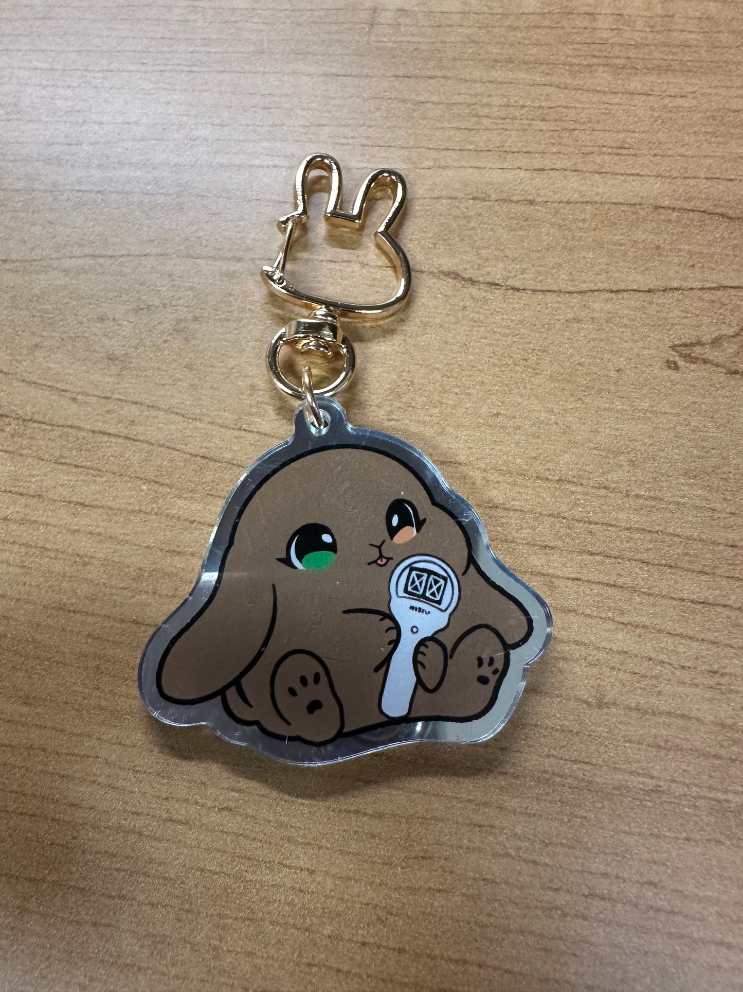 Lightstick Bunny Keychain