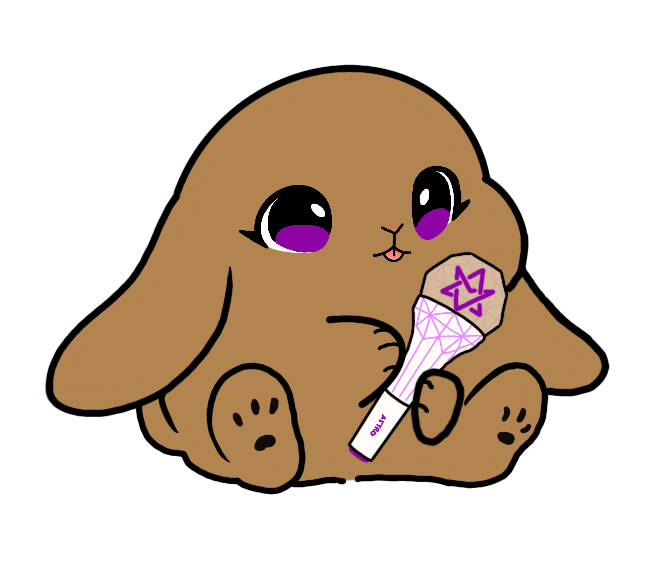 Lightstick Bunny Keychain