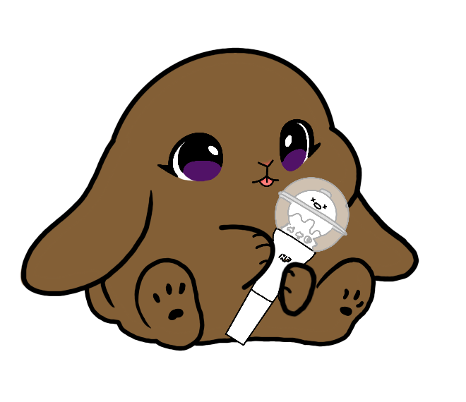 Lightstick Bunny Keychain