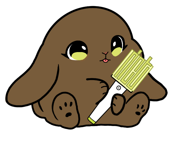 Lightstick Bunny Keychain