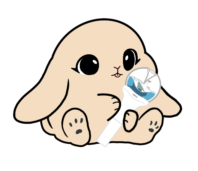 Lightstick Bunny Keychain