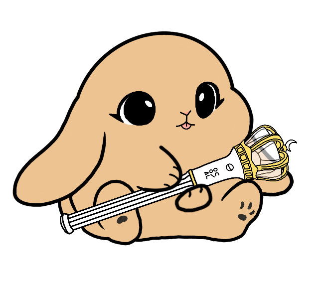 Lightstick Bunny Keychain