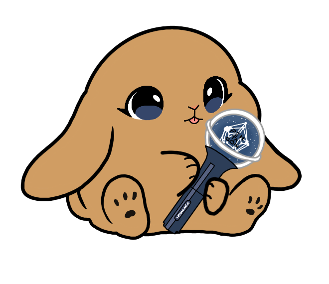 Lightstick Bunny Keychain