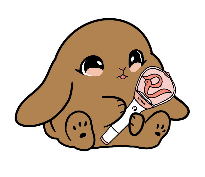 Lightstick Bunny Keychain