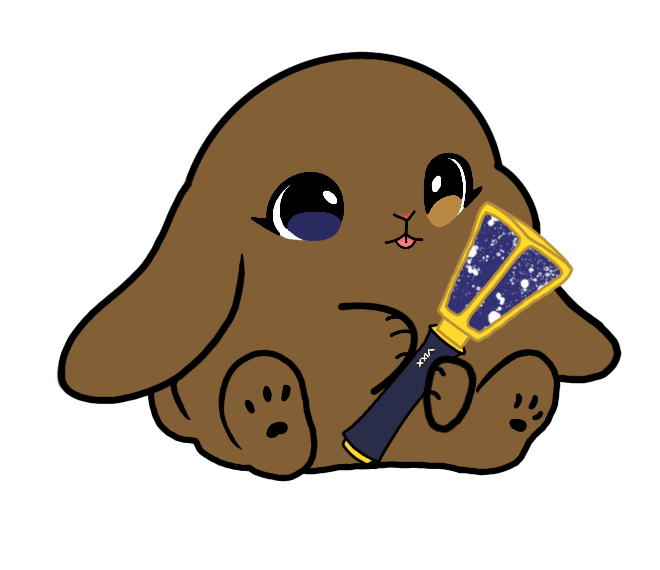 Lightstick Bunny Keychain