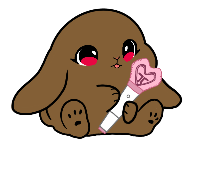 Lightstick Bunny Keychain
