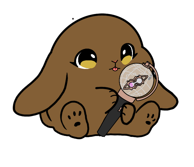Lightstick Bunny Keychain