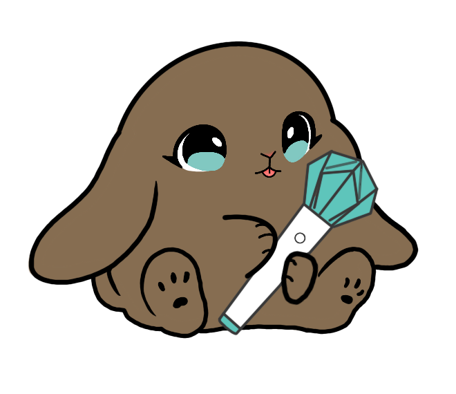 Lightstick Bunny Keychain