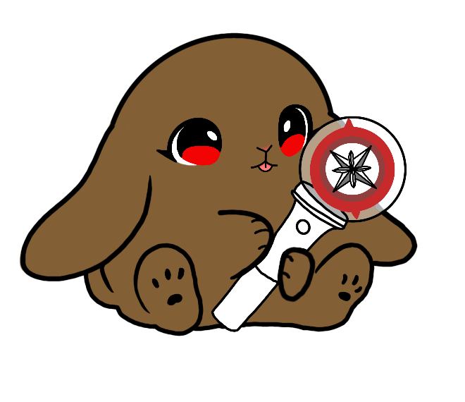 Lightstick Bunny Keychain