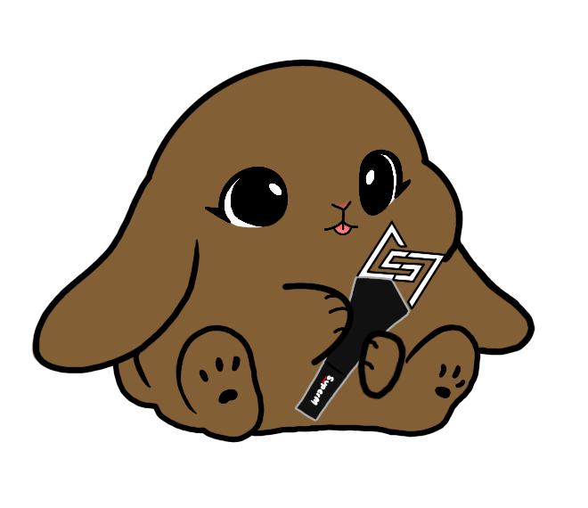 Lightstick Bunny Keychain