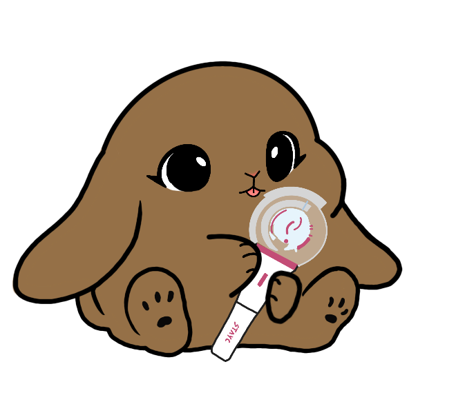 Lightstick Bunny Keychain
