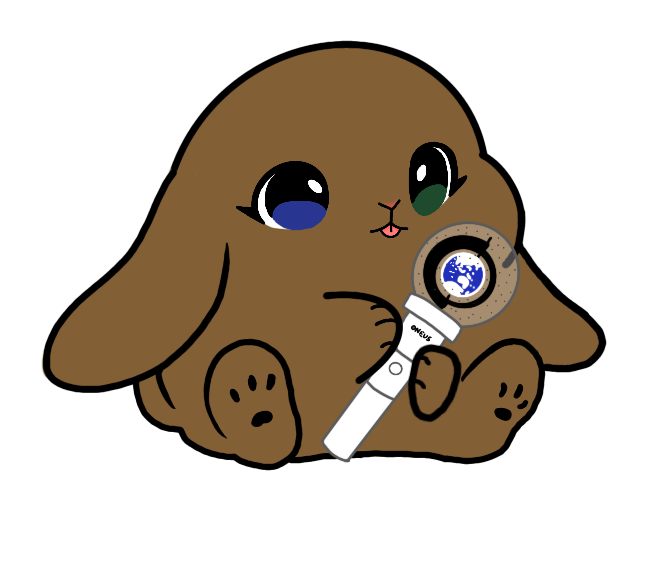 Lightstick Bunny Keychain