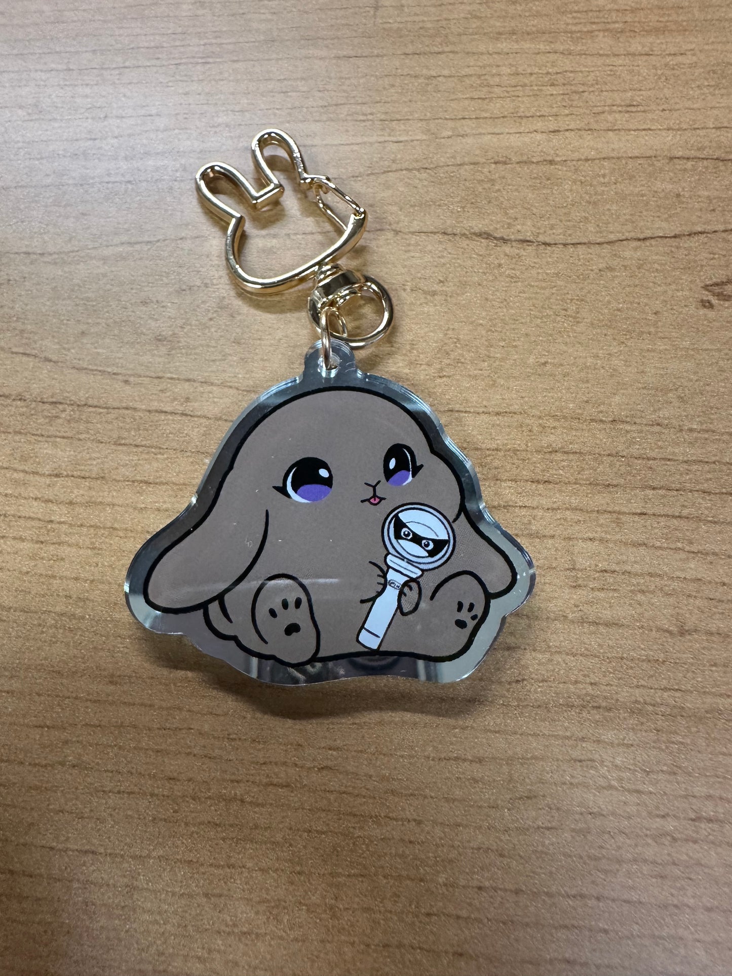 Lightstick Bunny Keychain