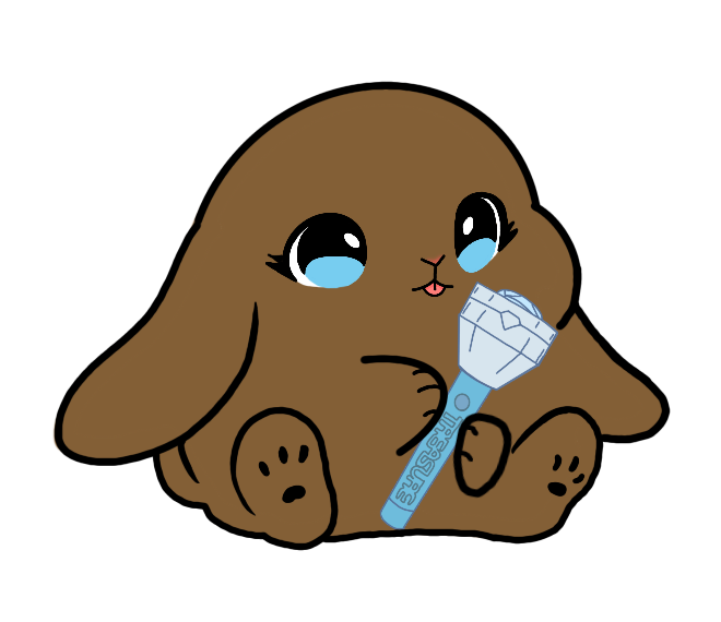 Lightstick Bunny Keychain