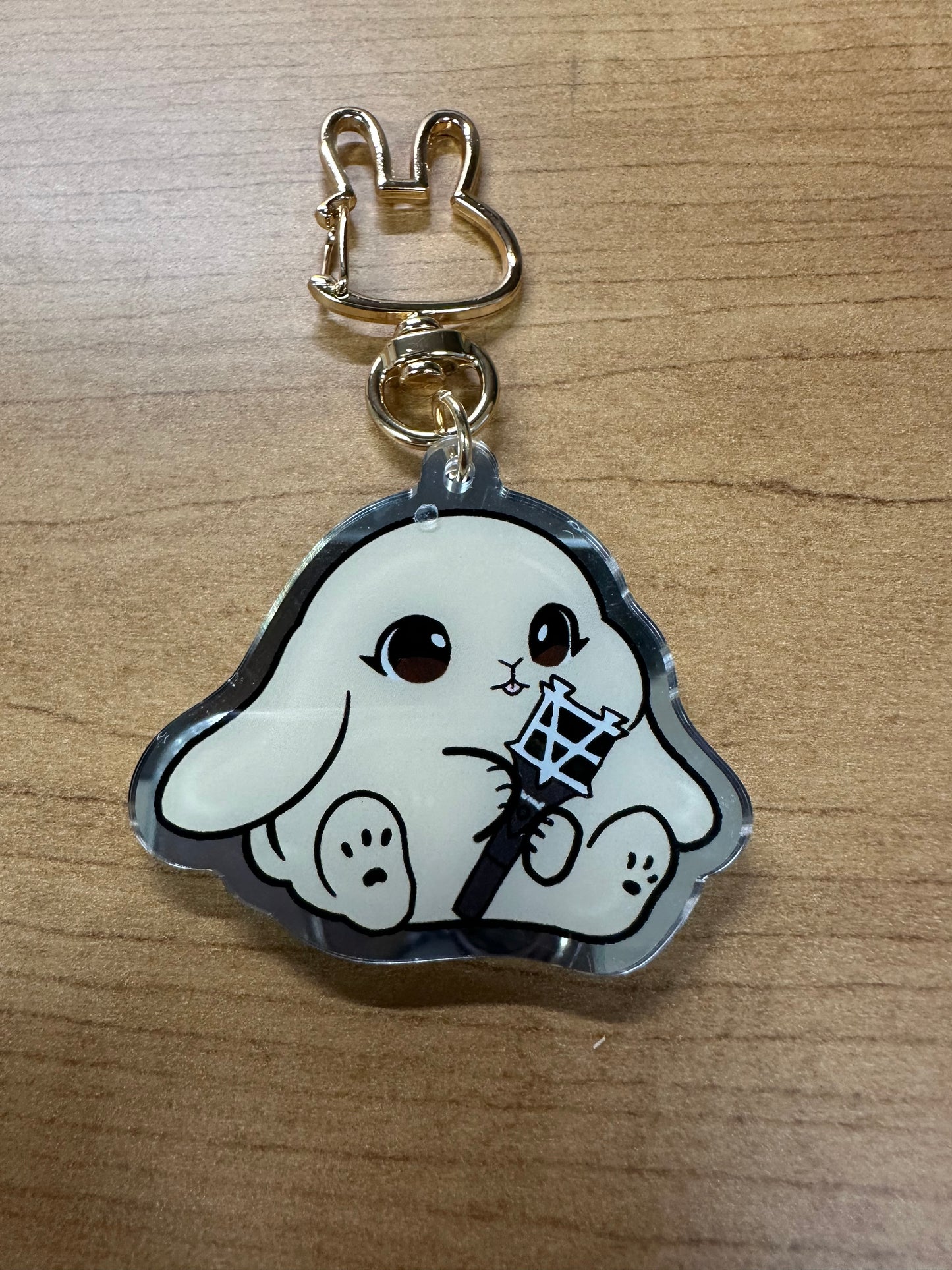 Lightstick Bunny Keychain