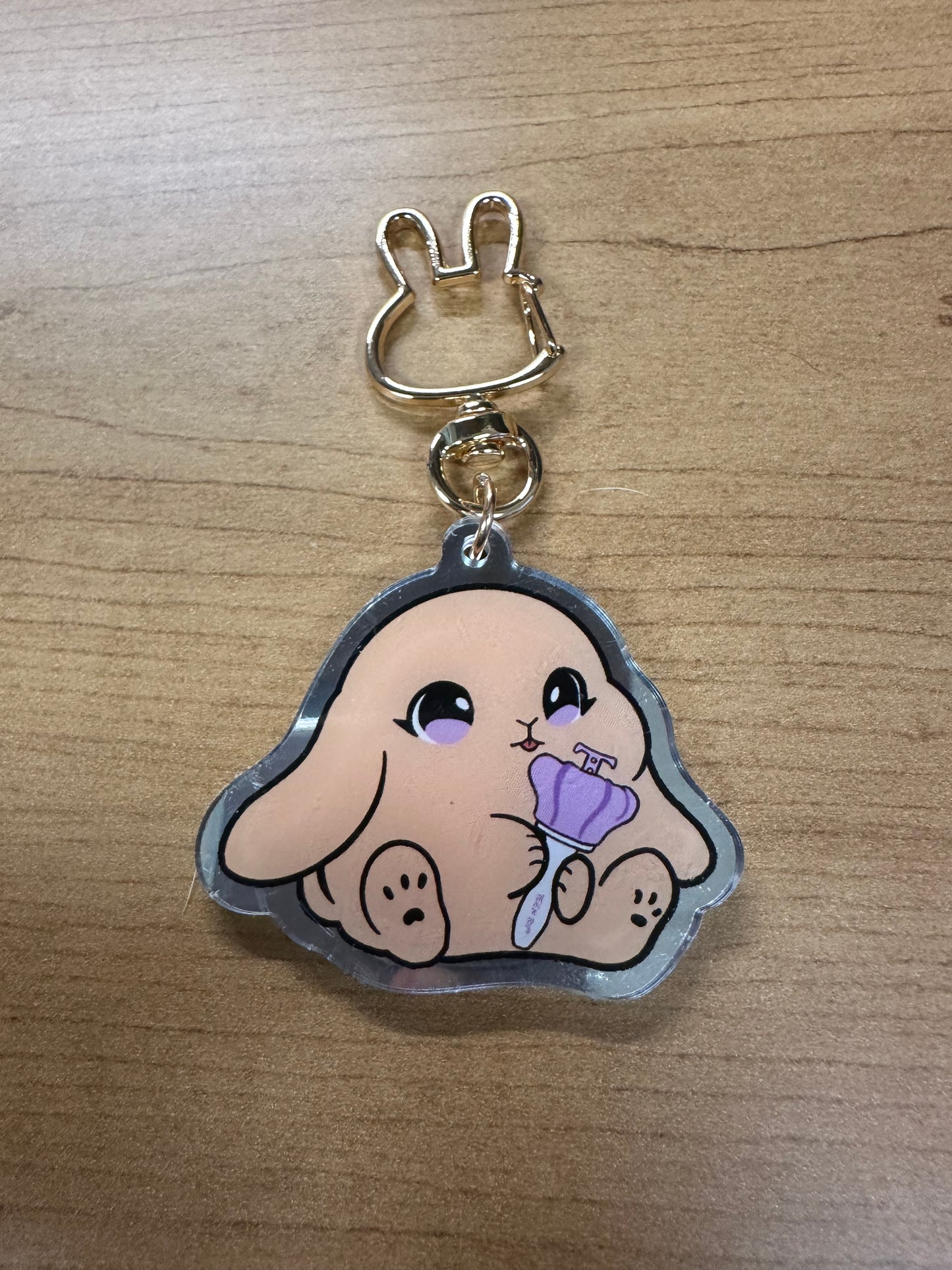 Lightstick Bunny Keychain