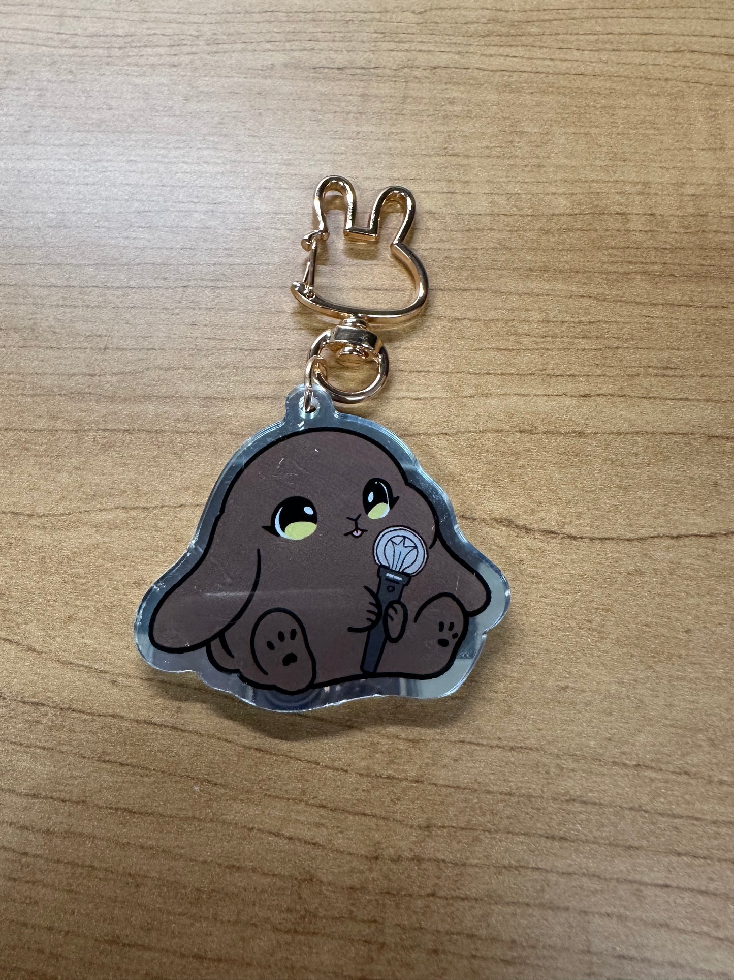 Lightstick Bunny Keychain