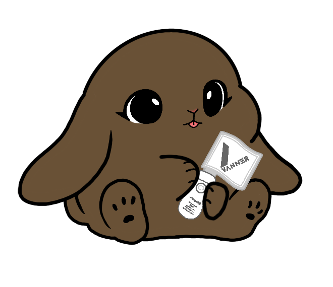 Lightstick Bunny Keychain