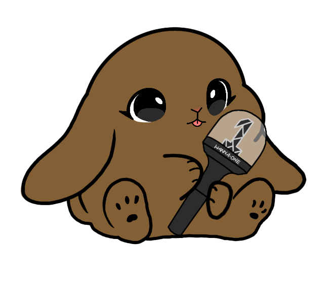 Lightstick Bunny Keychain