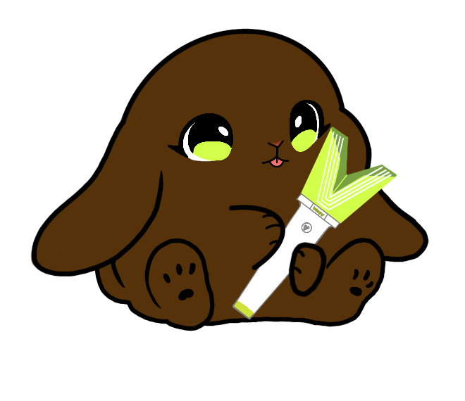 Lightstick Bunny Keychain