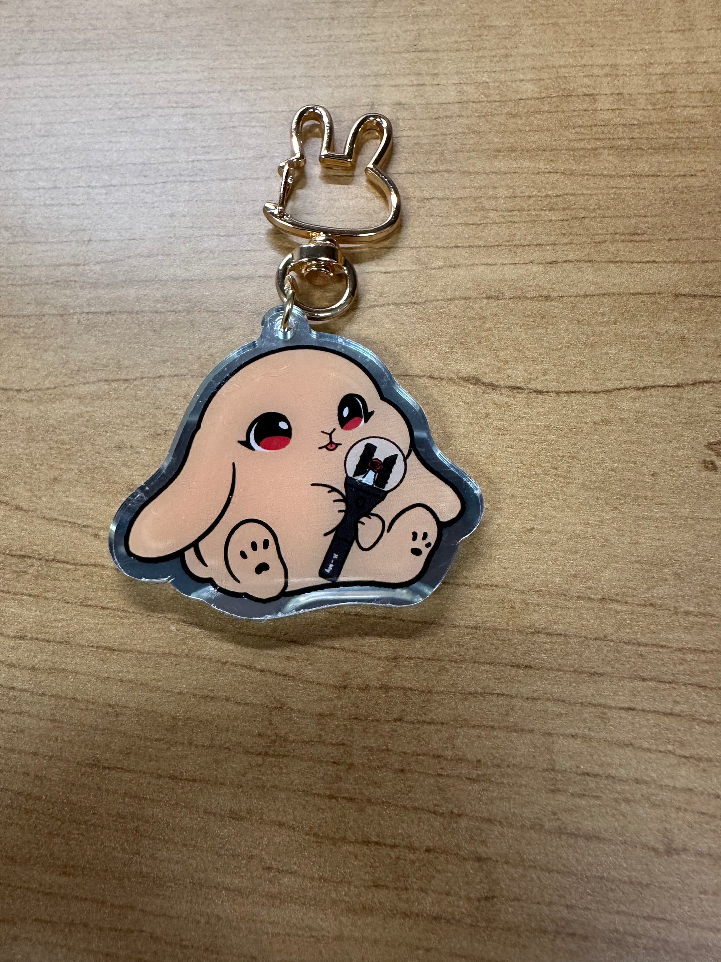 Lightstick Bunny Keychain