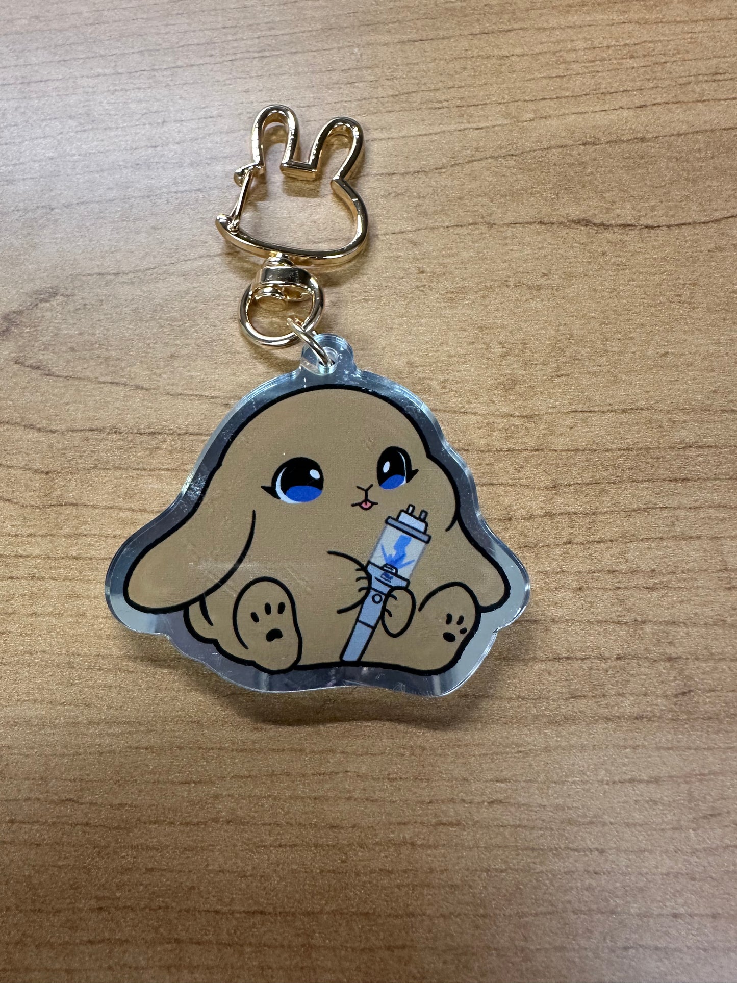 Lightstick Bunny Keychain