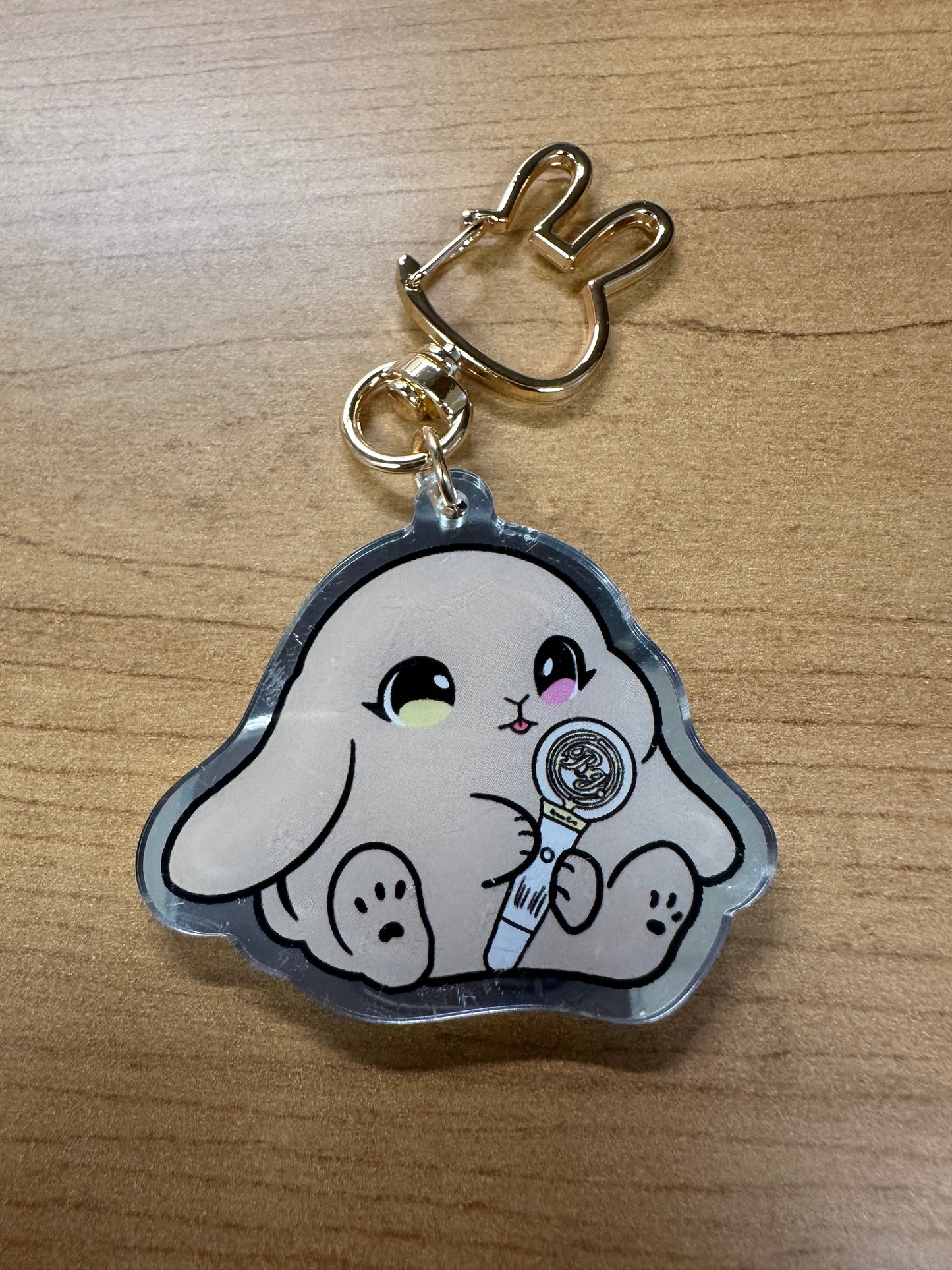 Lightstick Bunny Keychain