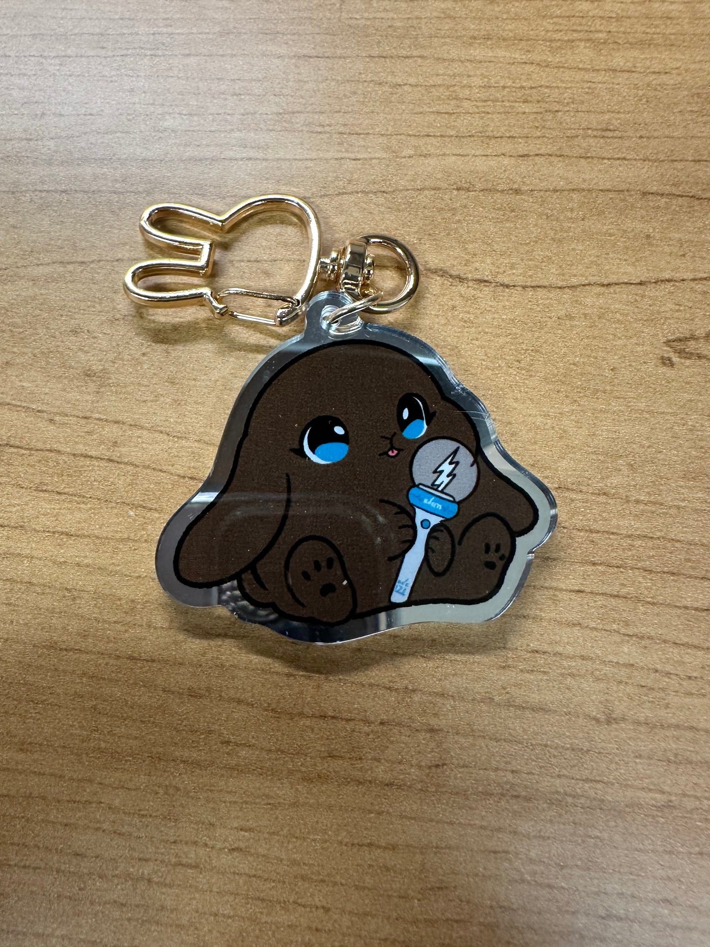 Lightstick Bunny Keychain
