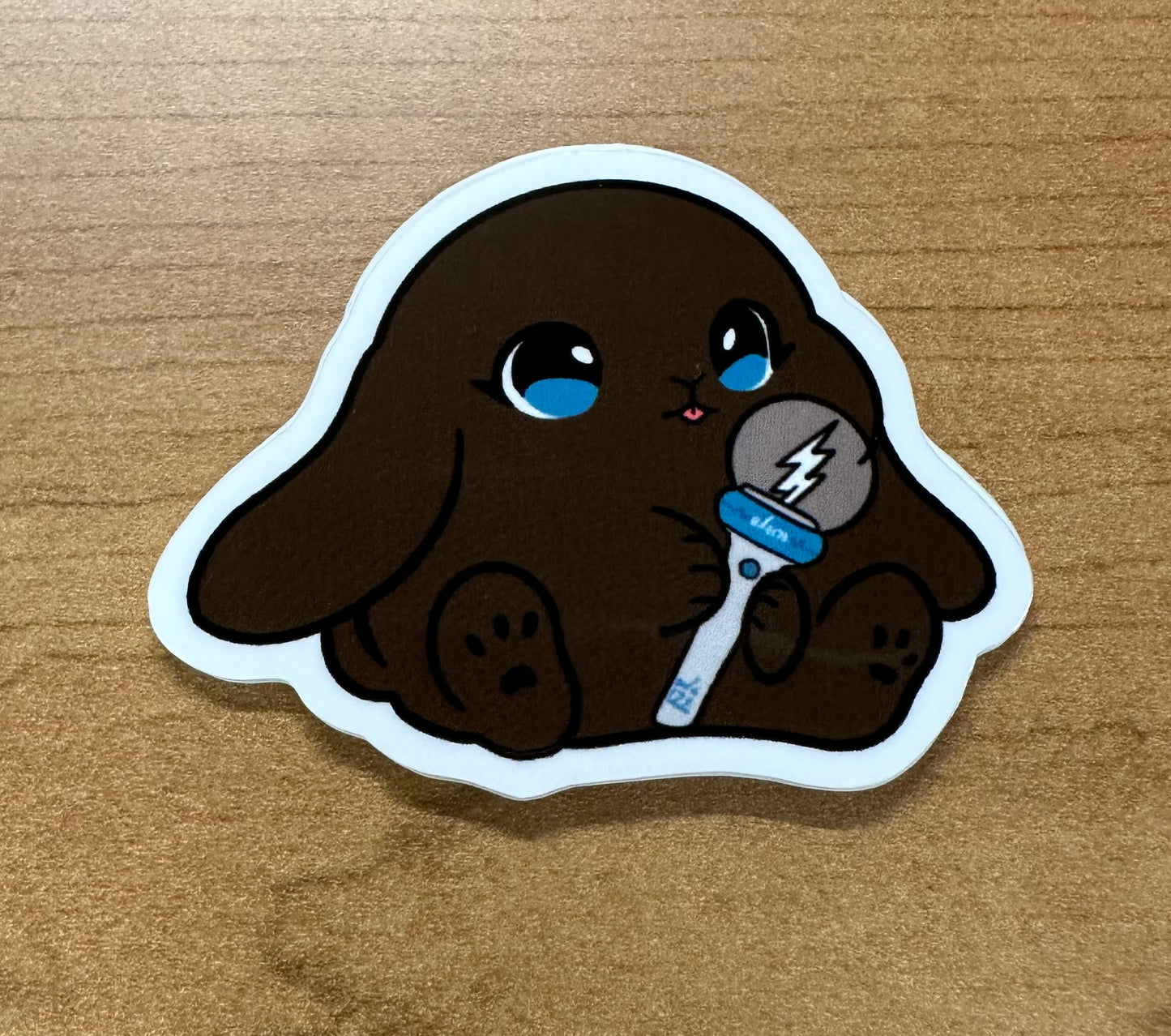 New lightstick bunny sticker