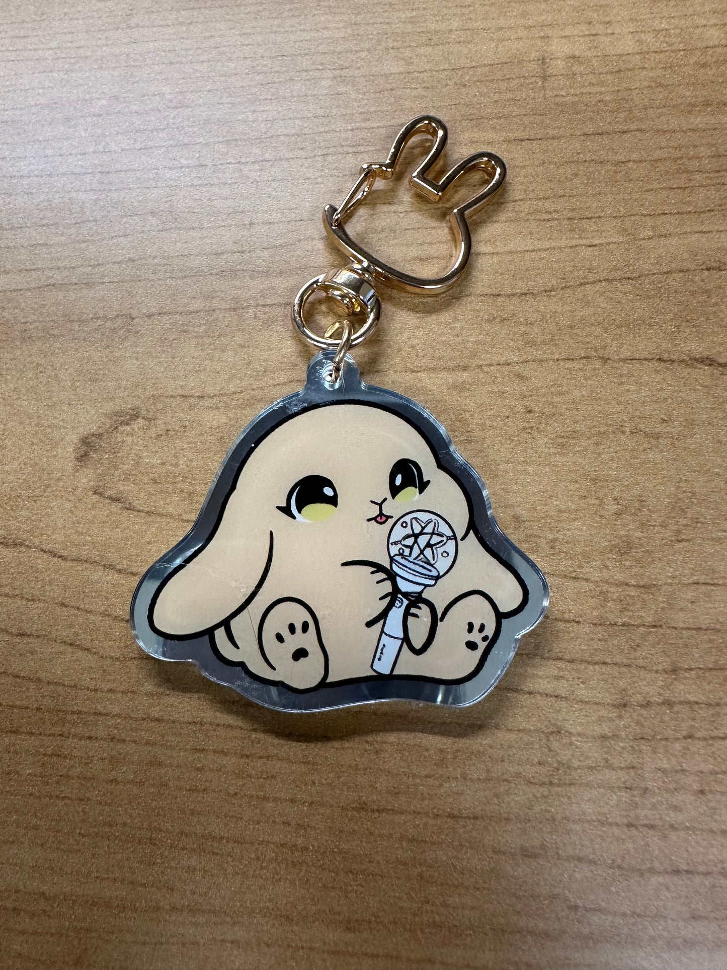 Lightstick Bunny Keychain