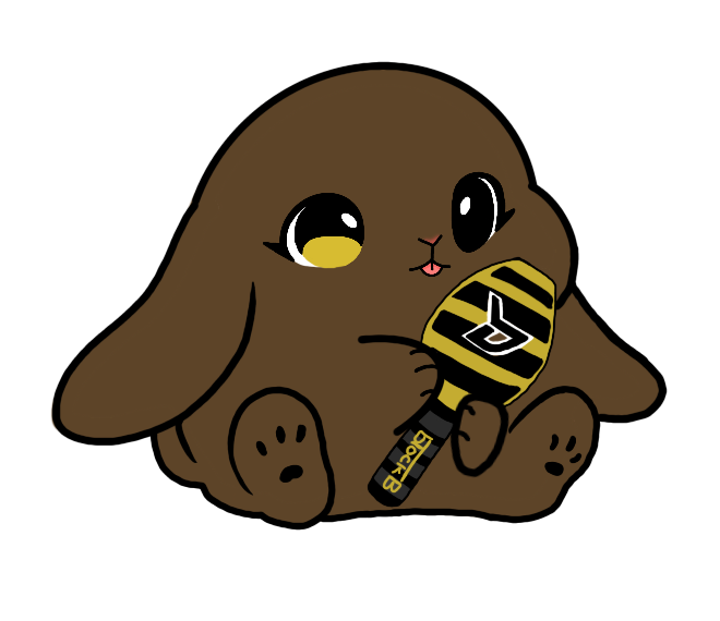 Lightstick Bunny Keychain