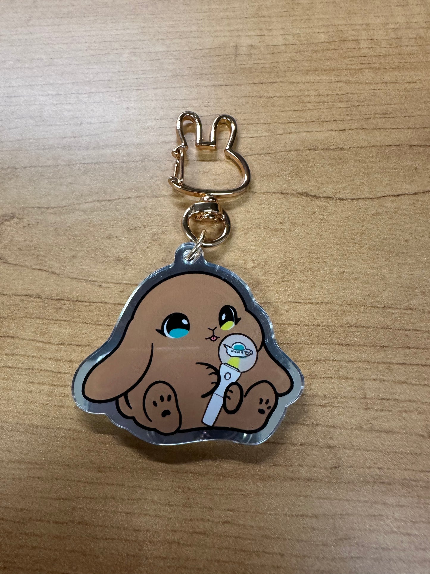 Lightstick Bunny Keychain