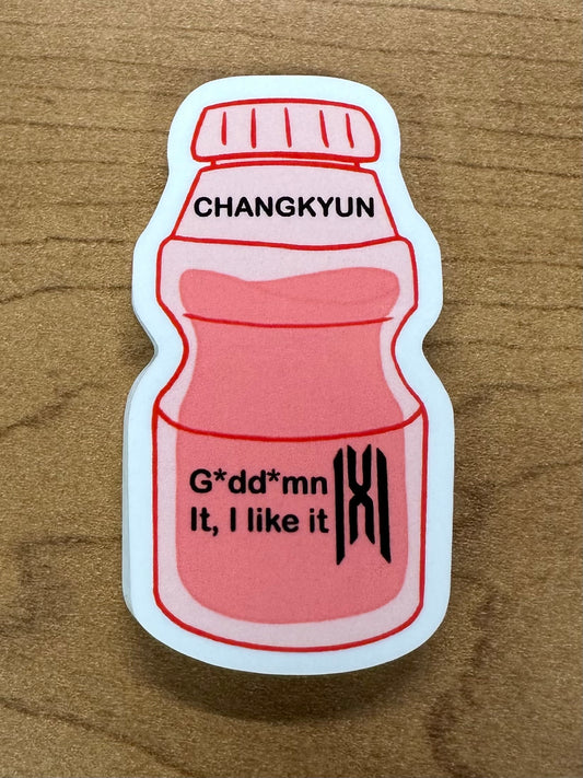 MX yogurt sticker