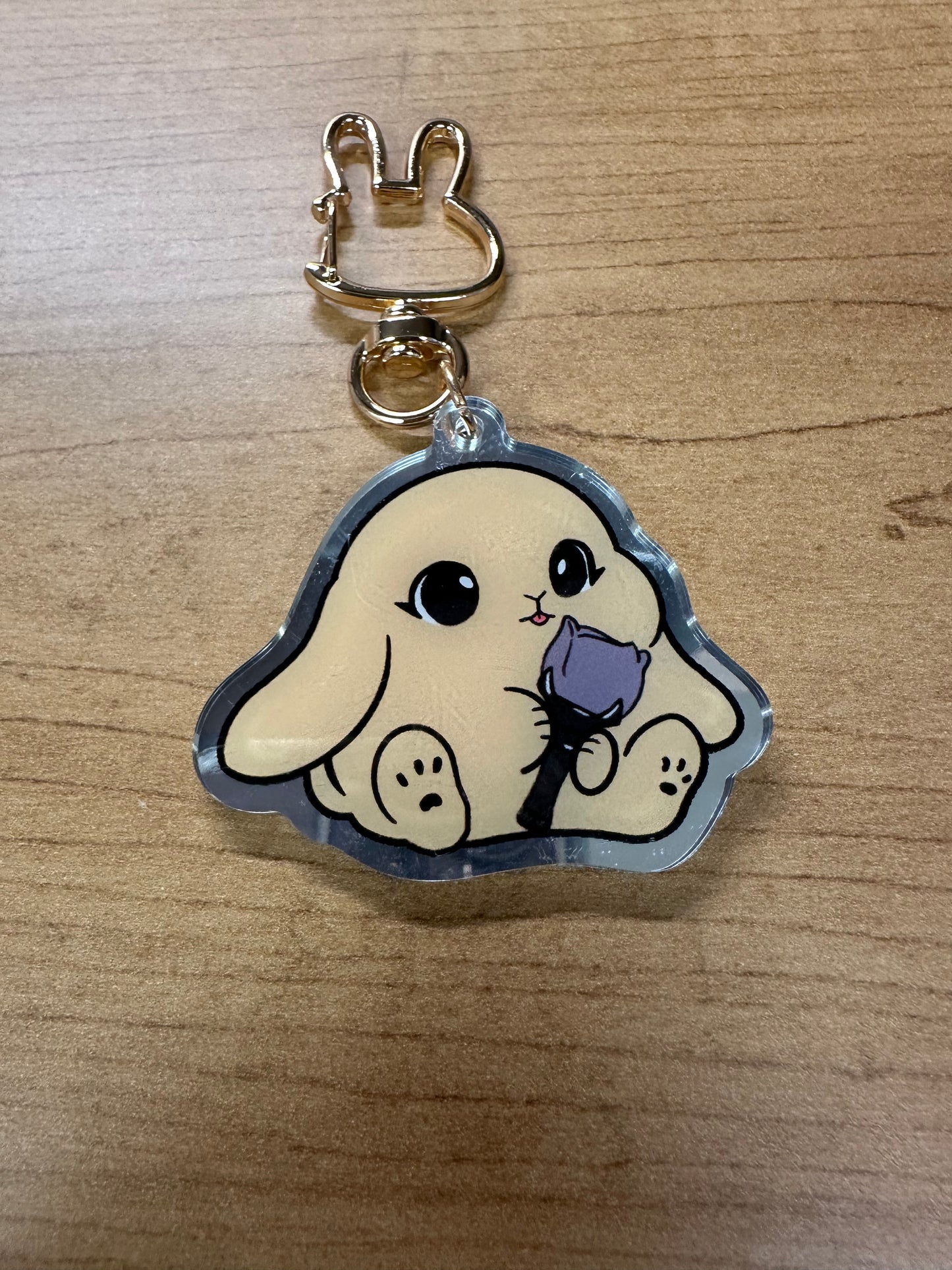Lightstick Bunny Keychain