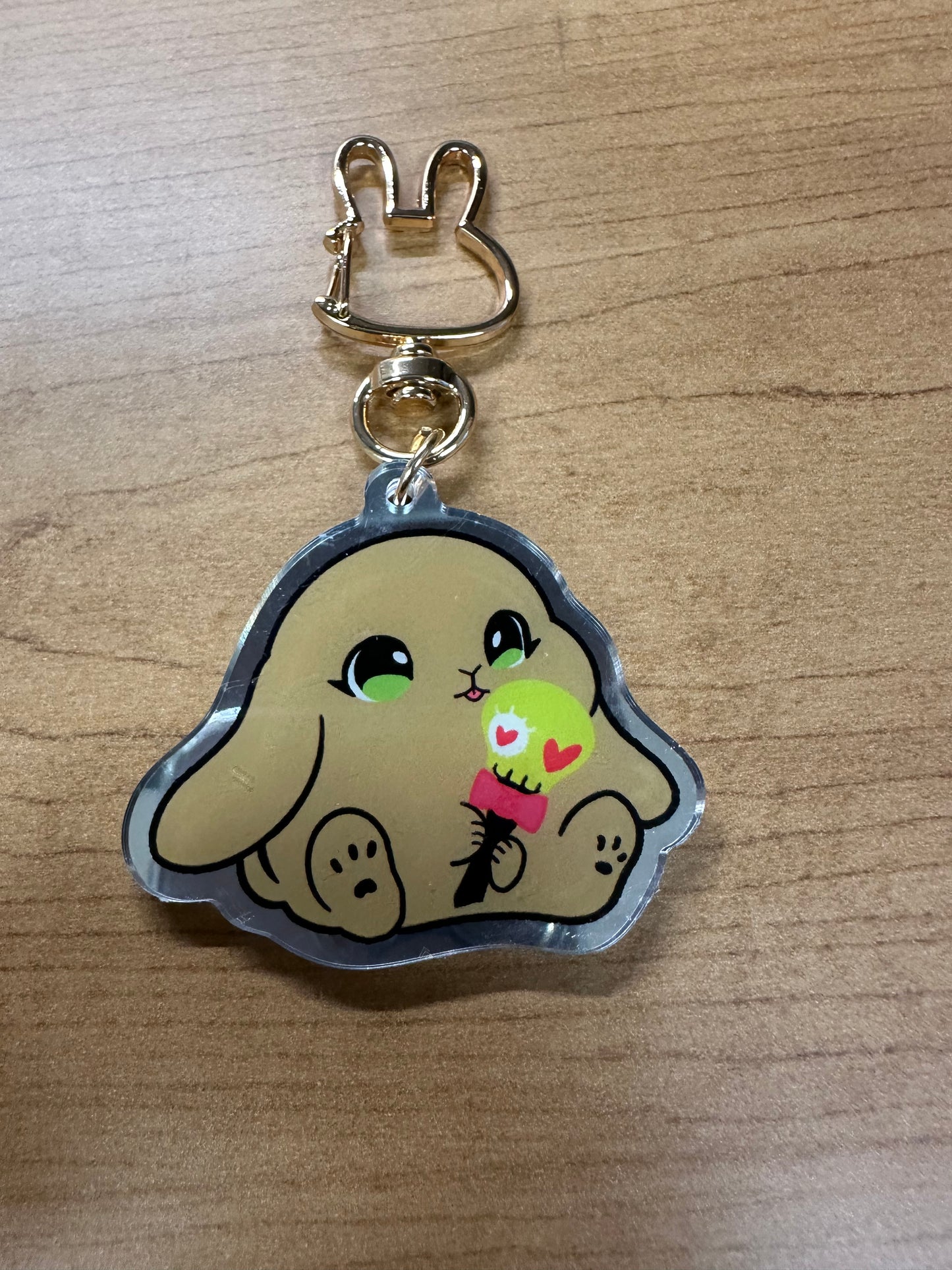 Lightstick Bunny Keychain