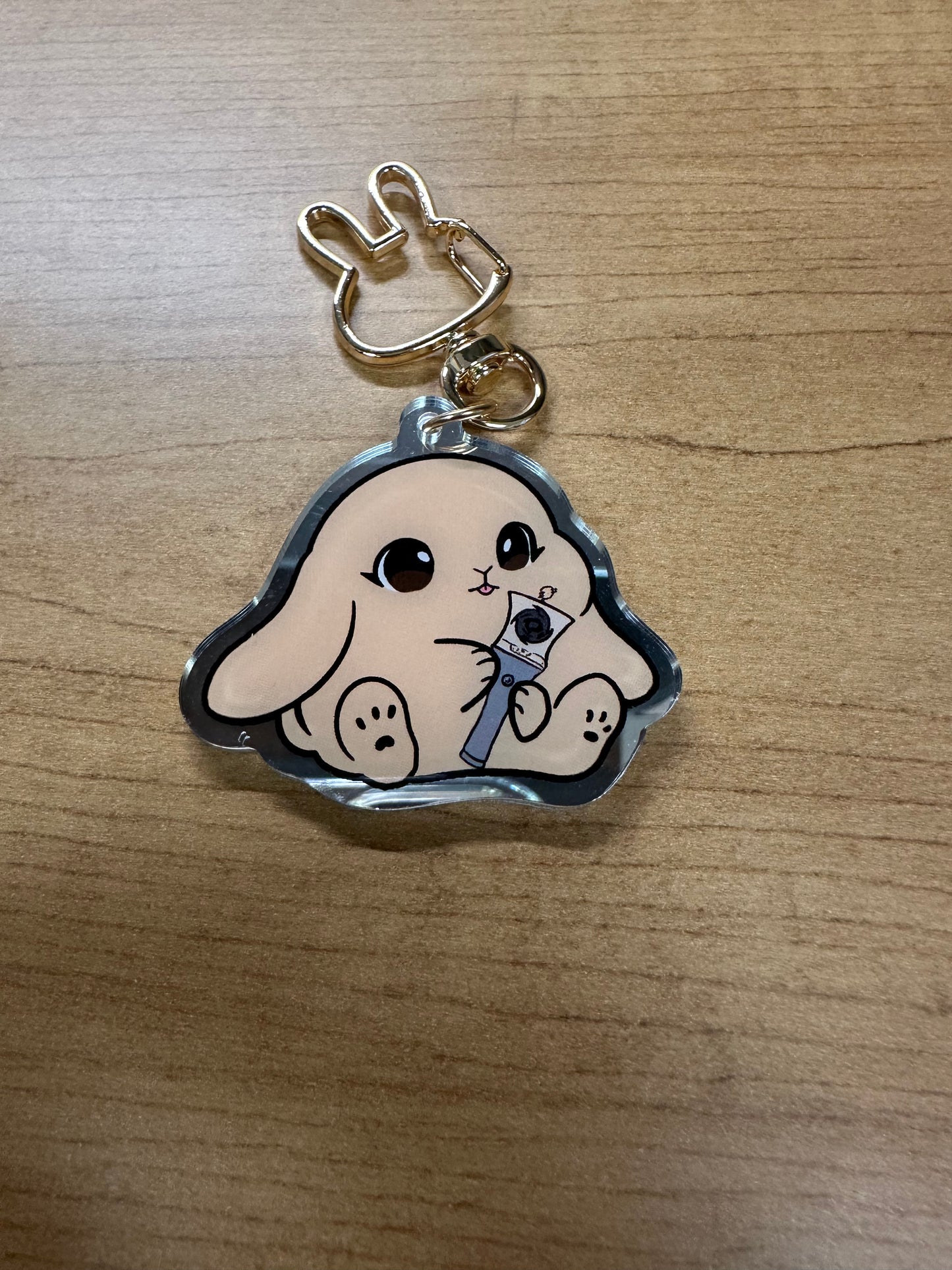 Lightstick Bunny Keychain