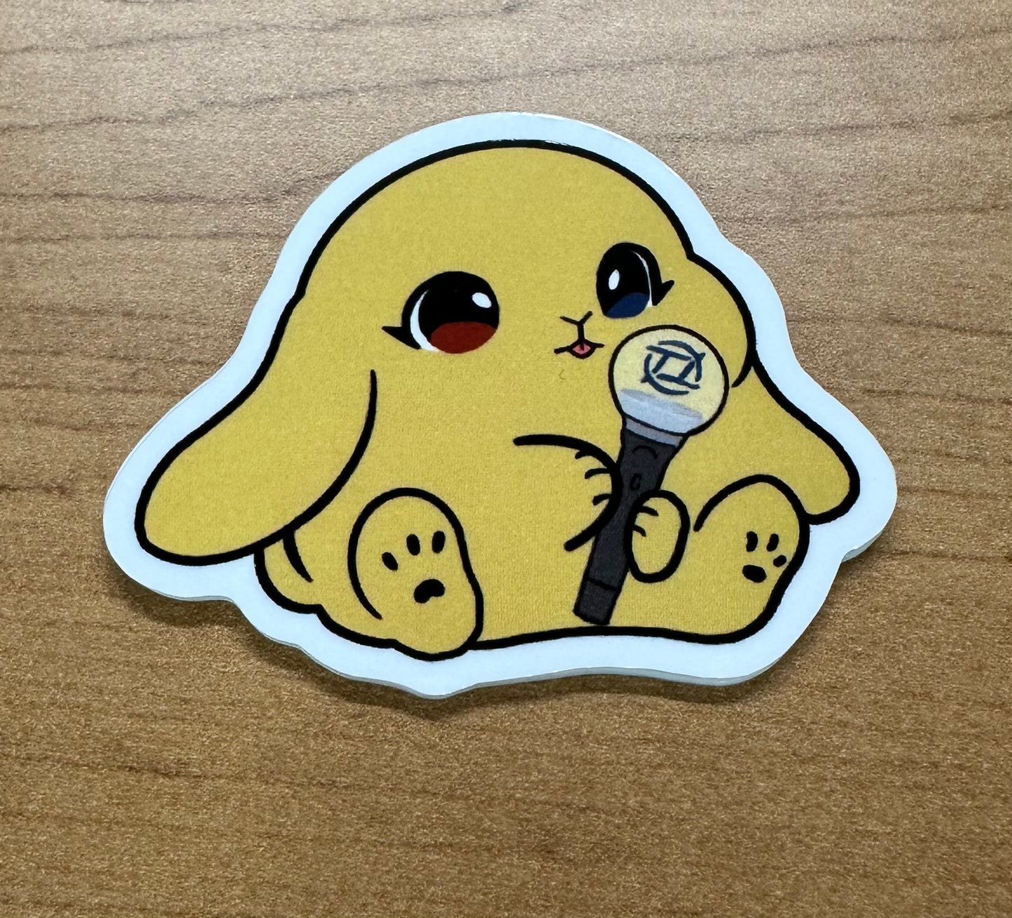 New lightstick bunny sticker