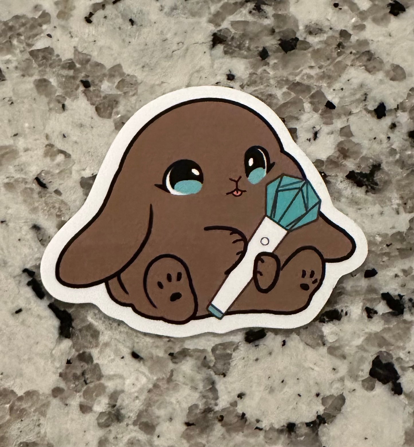 Lightstick Bunny Sticker