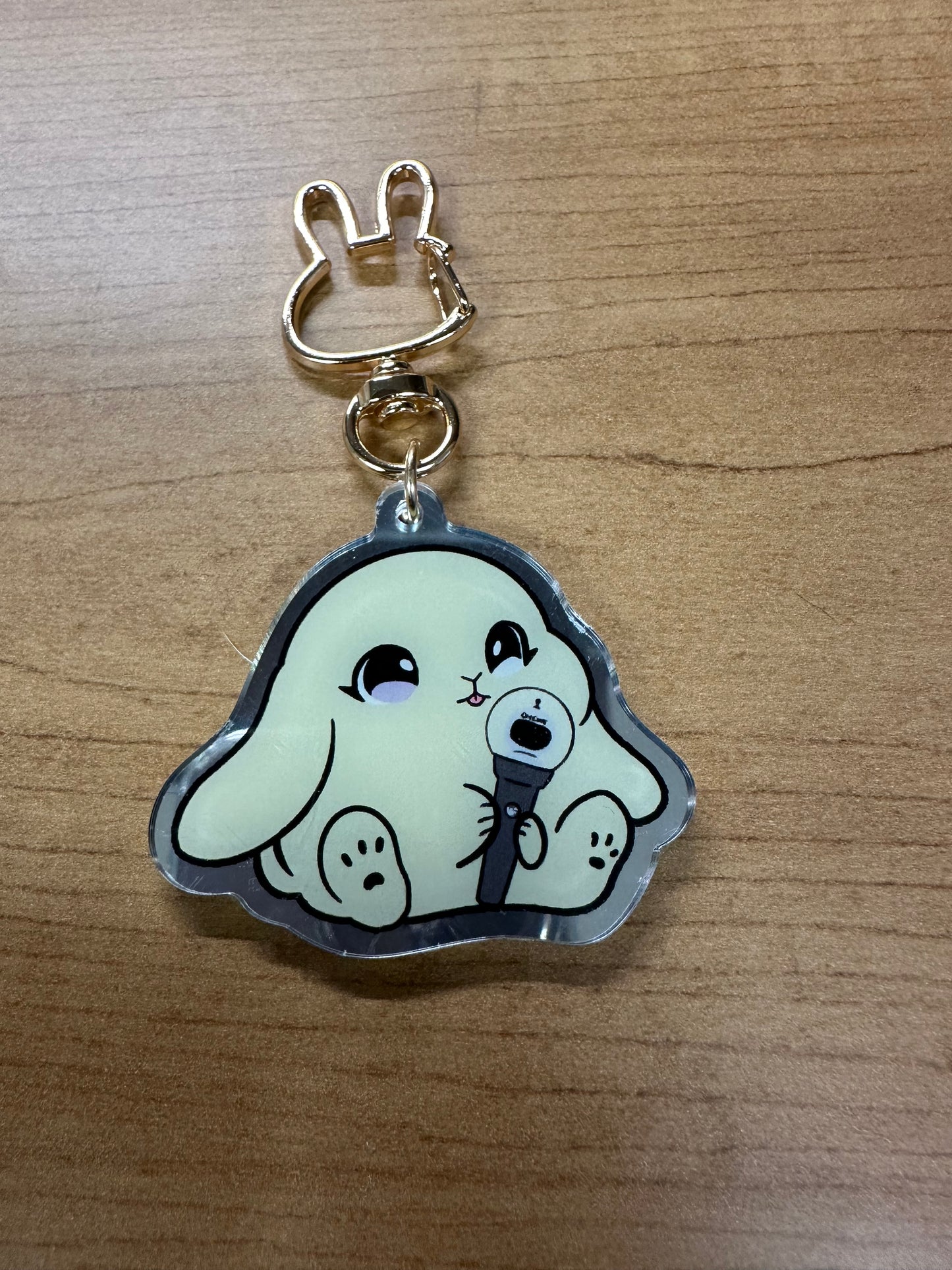 Lightstick Bunny Keychain