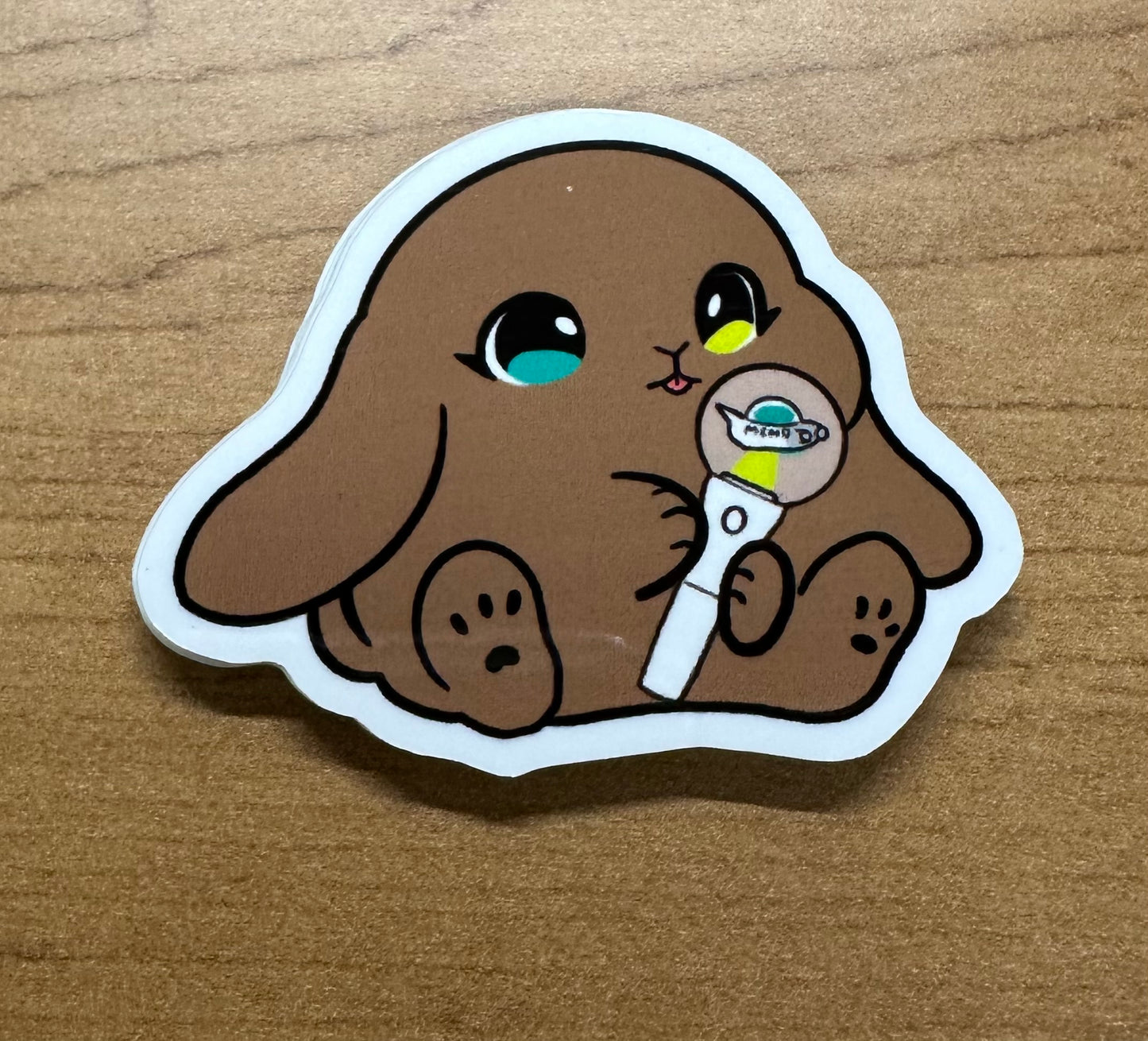 New lightstick bunny sticker