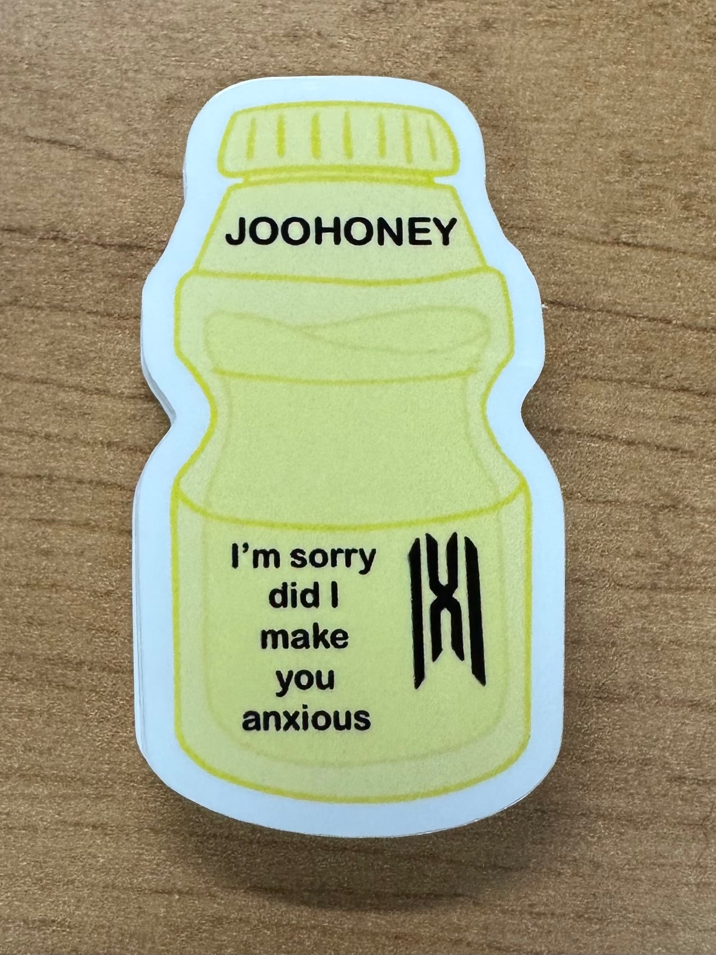MX yogurt sticker