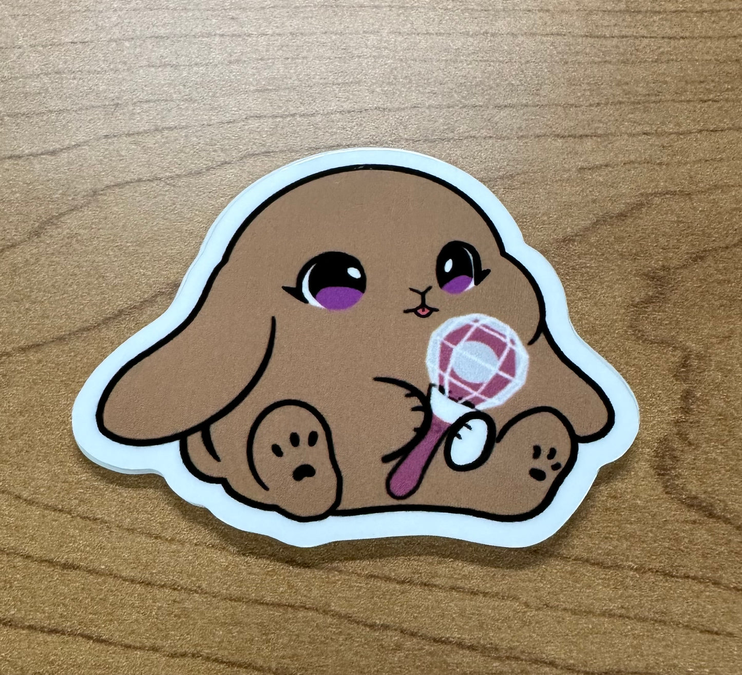 New lightstick bunny sticker